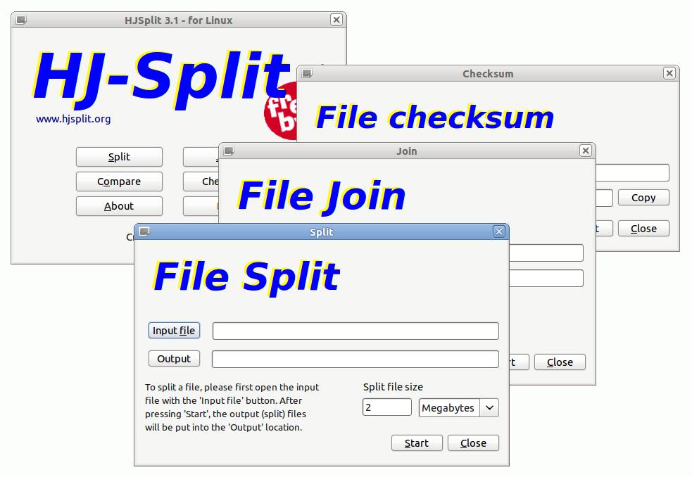 join files with hjsplit with rar